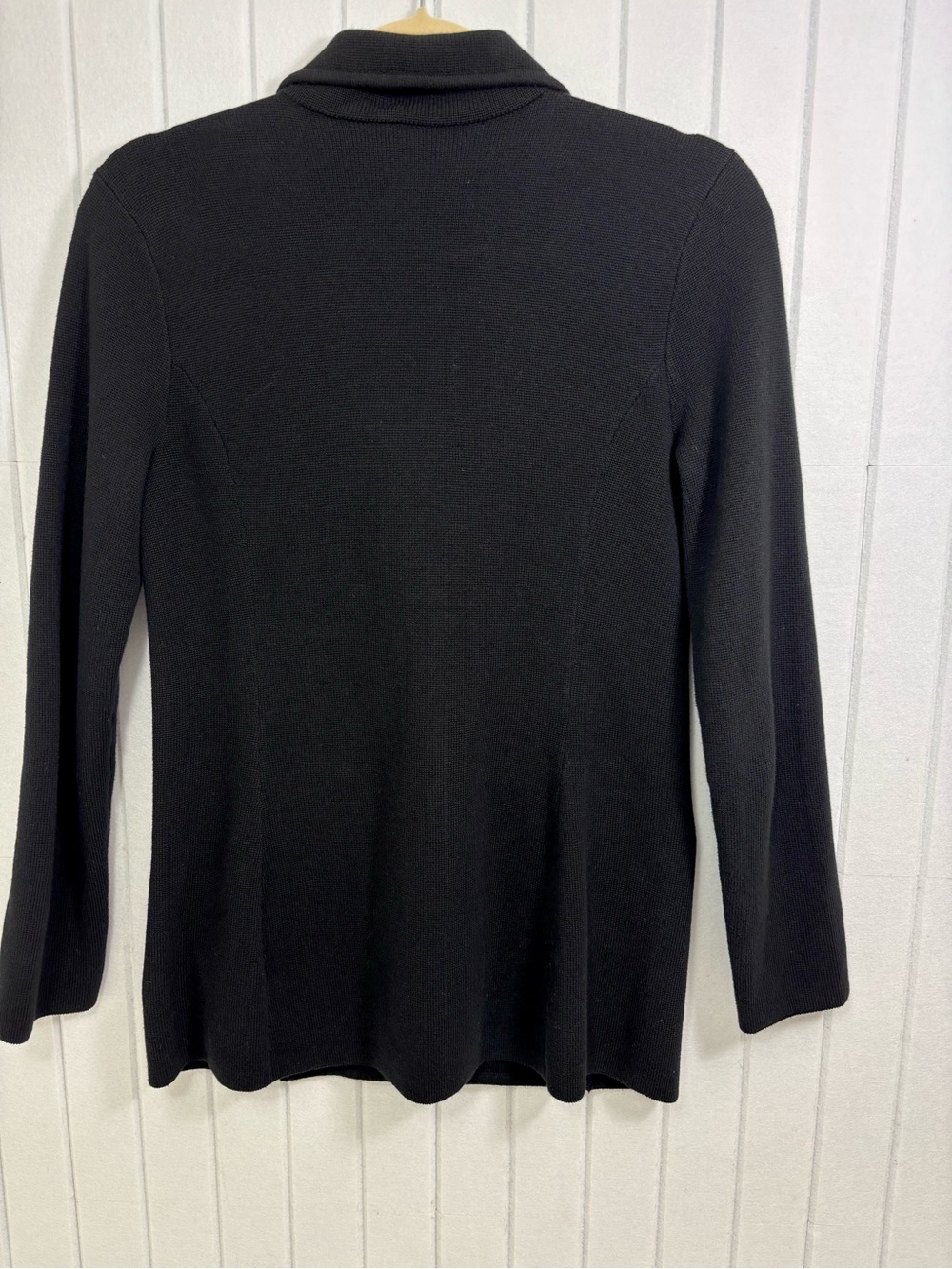 Lauren Ralph Lauren Black Cotton Sweater-Knit Blazer size S - Picture 8 of 15